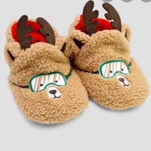 Toddler reindeer slippers